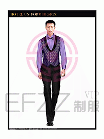 酒店西餐服務(wù)生制服設(shè)計(jì)圖801