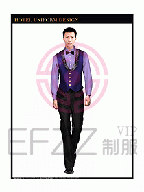 酒店西餐服務生制服設計圖802