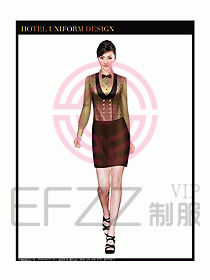 酒店西餐服務(wù)生制服設(shè)計圖804