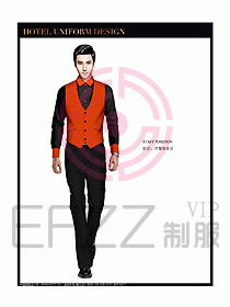 酒店西餐服務(wù)生制服設(shè)計圖808