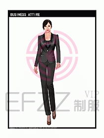 女秋冬職業(yè)裝設計圖935