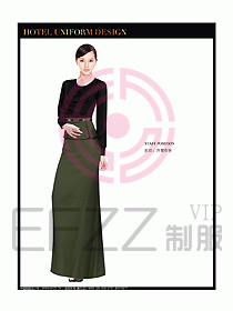 西餐咨客制服設(shè)計圖332