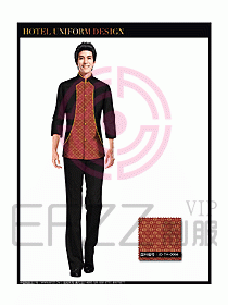 中餐服務(wù)員酒店制服設(shè)計圖1300