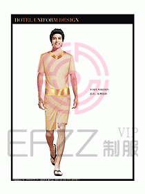 桑拿spa按摩技師制服設(shè)計圖781