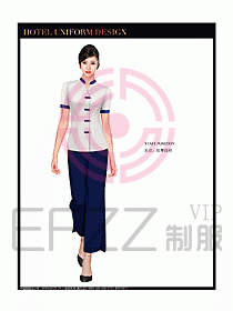 桑拿spa按摩技師制服設(shè)計圖790