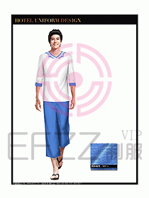 桑拿spa按摩技師制服設(shè)計圖798