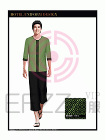 桑拿spa按摩技師制服設(shè)計(jì)圖799