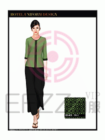 桑拿spa按摩技師制服設(shè)計圖797