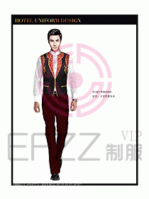 桑拿會所服務員制服設(shè)計圖281