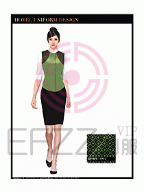 桑拿會所服務(wù)員制服設(shè)計(jì)圖305