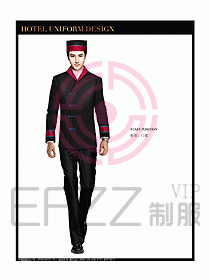 星級酒店門童制服設計圖788