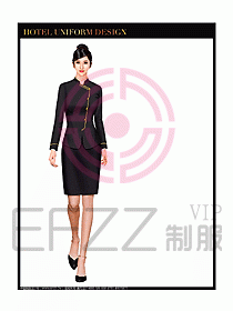 酒店前臺(tái)服務(wù)員制服設(shè)計(jì)圖608