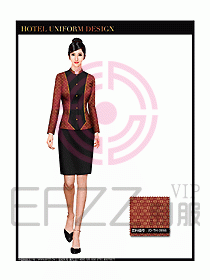 酒店前臺服務員制服設計圖609
