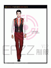酒店西餐服務(wù)員制服設(shè)計(jì)圖811