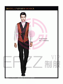 酒店西餐服務(wù)員制服設(shè)計(jì)圖815