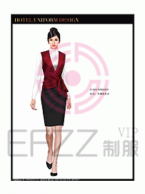 酒店西餐服務(wù)員制服設(shè)計(jì)圖846